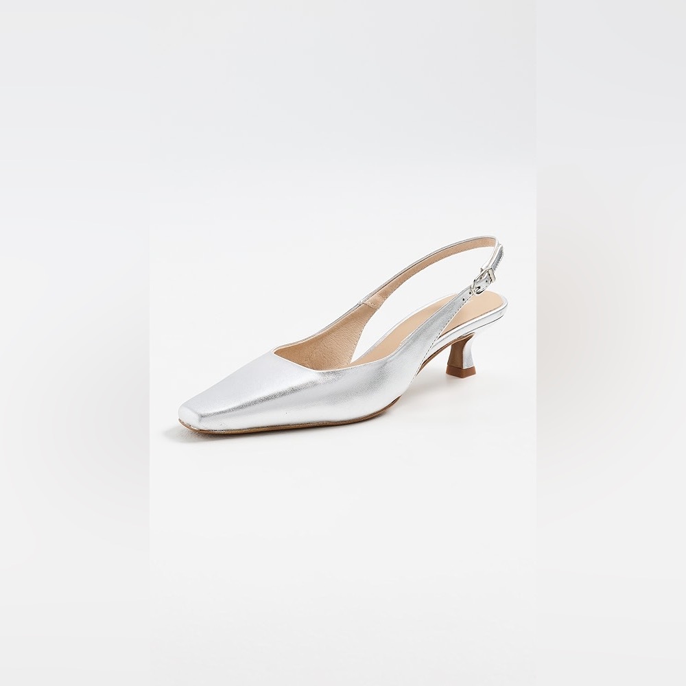 Intentionally Blank Parker Heels Silver Size 37
